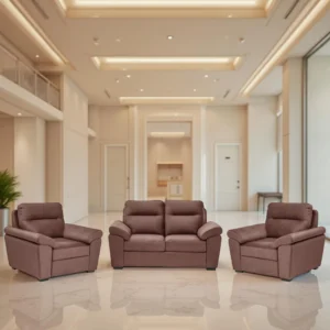 Ojas 2+1+1 Seater Sofa Set Brown – Premium Sofa by Vassio