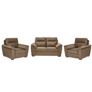 Ojas 2+1+1 Seater Sofa Set Camel Brown – Premium Sofa by Vassio