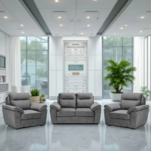 Ojas 2+1+1 Seater Sofa Set Dark Grey – Premium Sofa by Vassio