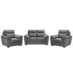 Ojas 2+1+1 Seater Sofa Set Dark Grey – Premium Sofa by Vassio