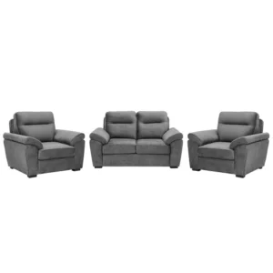 Ojas 2+1+1 Seater Sofa Set Dark Grey – Premium Sofa by Vassio