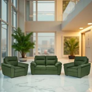 Ojas 2+1+1 Seater Sofa Set Green – Premium Sofa by Vassio