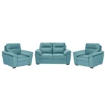 Ojas 2+1+1 Seater Sofa Set Light Blue – Premium Sofa by Vassio