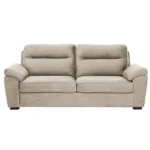 Ojas 3 Seater Sofa Beige premium fabric modern sofa by Vassio
