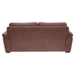 Ojas 3 Seater Sofa Brown premium fabric modern sofa by Vassio