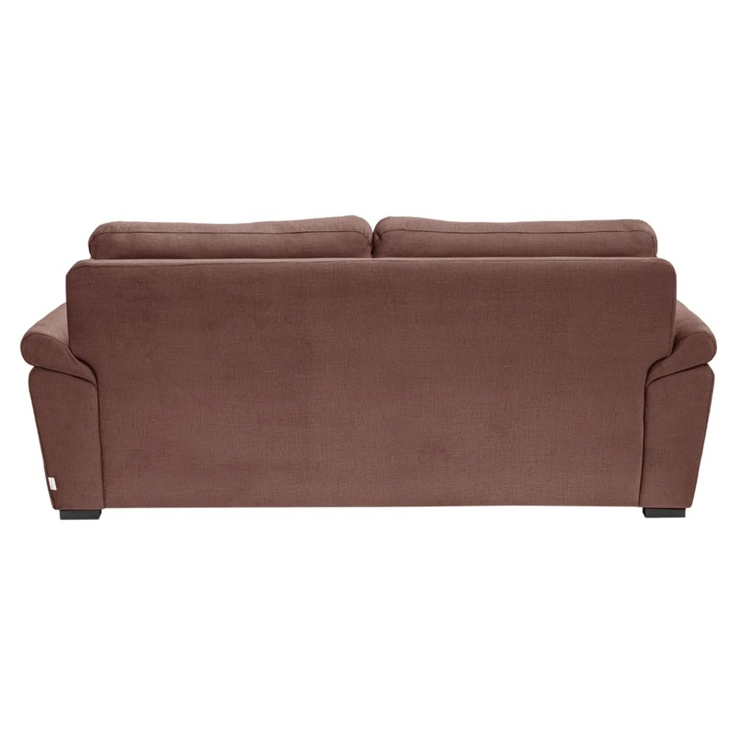 Ojas 3 Seater Sofa Brown premium fabric modern sofa by Vassio