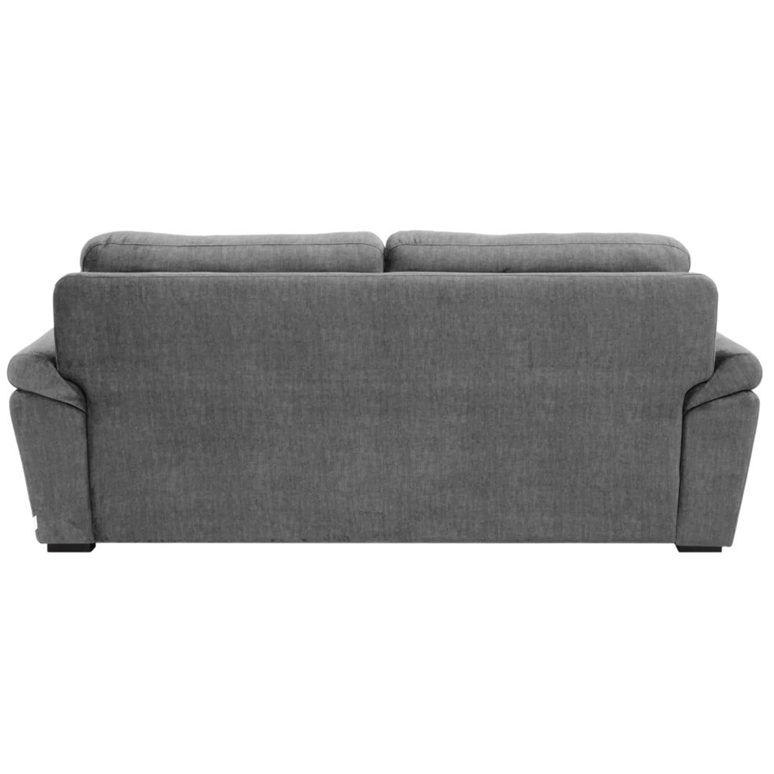 Ojas 3 Seater Sofa Dark Grey premium fabric modern sofa by Vassio