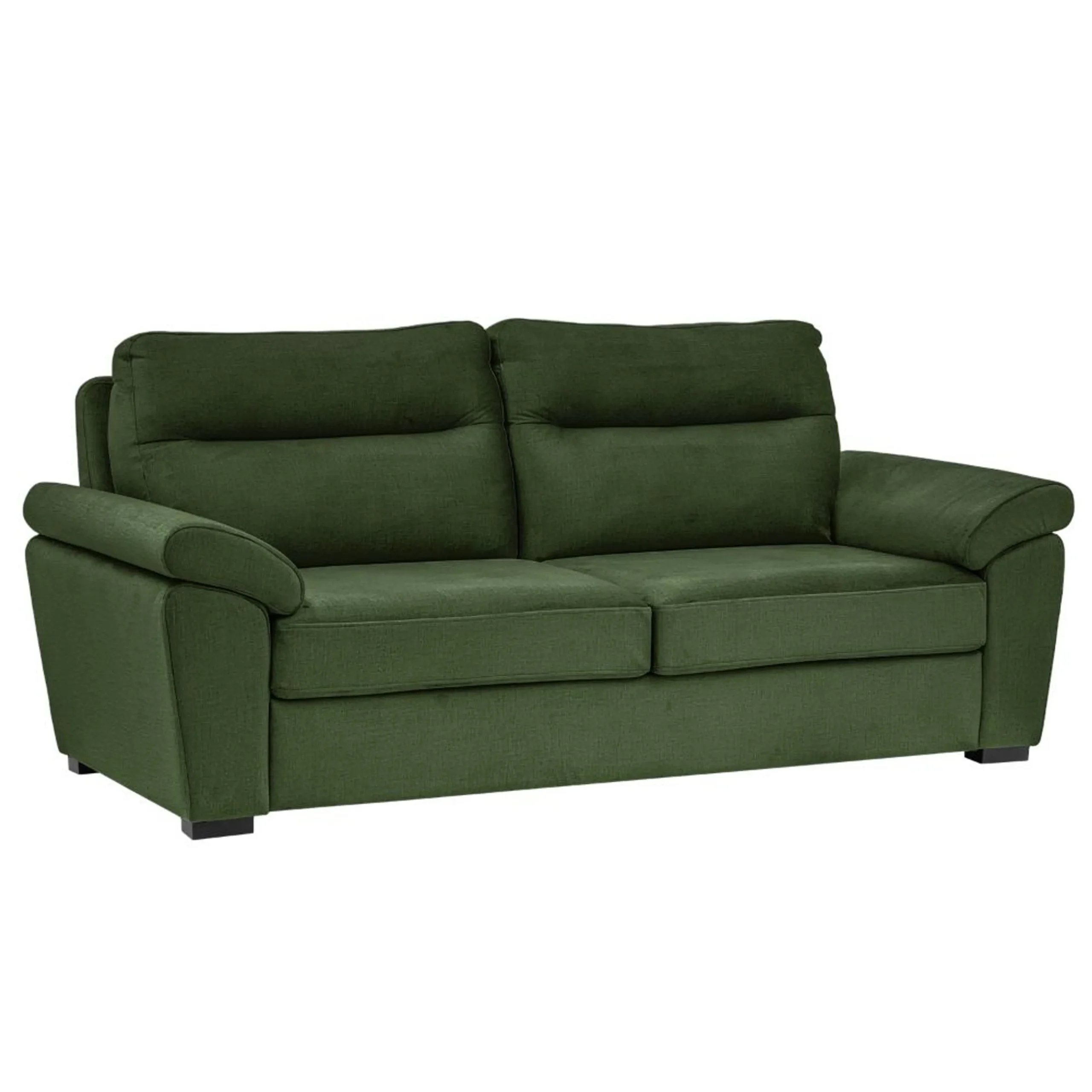 Ojas 3 Seater Sofa Green premium fabric modern sofa by Vassio