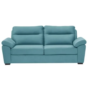 Ojas 3 Seater Sofa Light Blue premium fabric modern sofa by Vassio
