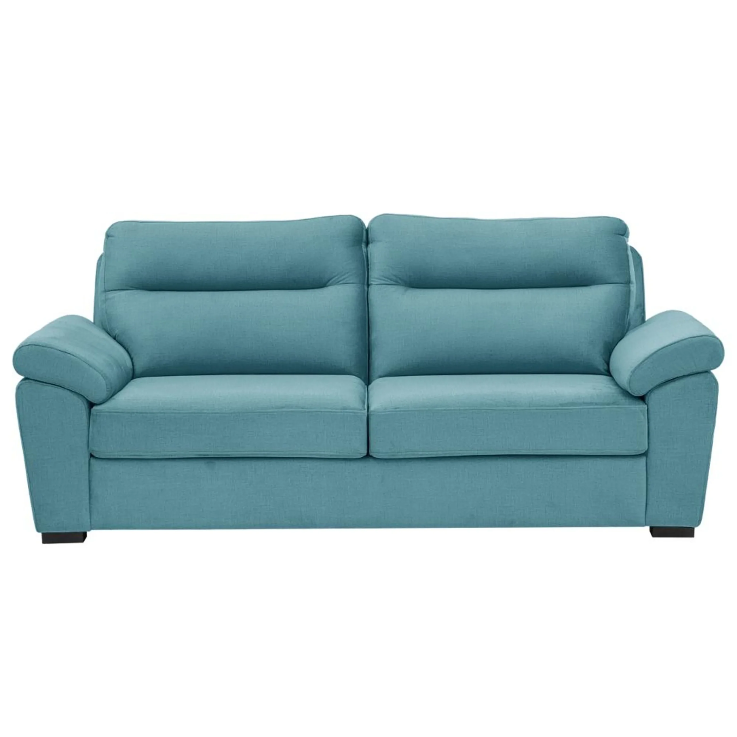 Ojas 3 Seater Sofa Light Blue premium fabric modern sofa by Vassio
