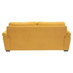 Ojas 3 Seater Sofa Yellow premium fabric modern sofa by Vassio