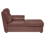Ojas LHS Sofa Set Brown premium fabric L shape sofa by Vassio
