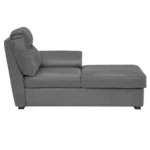 Ojas LHS Sofa Set Grey premium fabric L shape sofa by Vassio