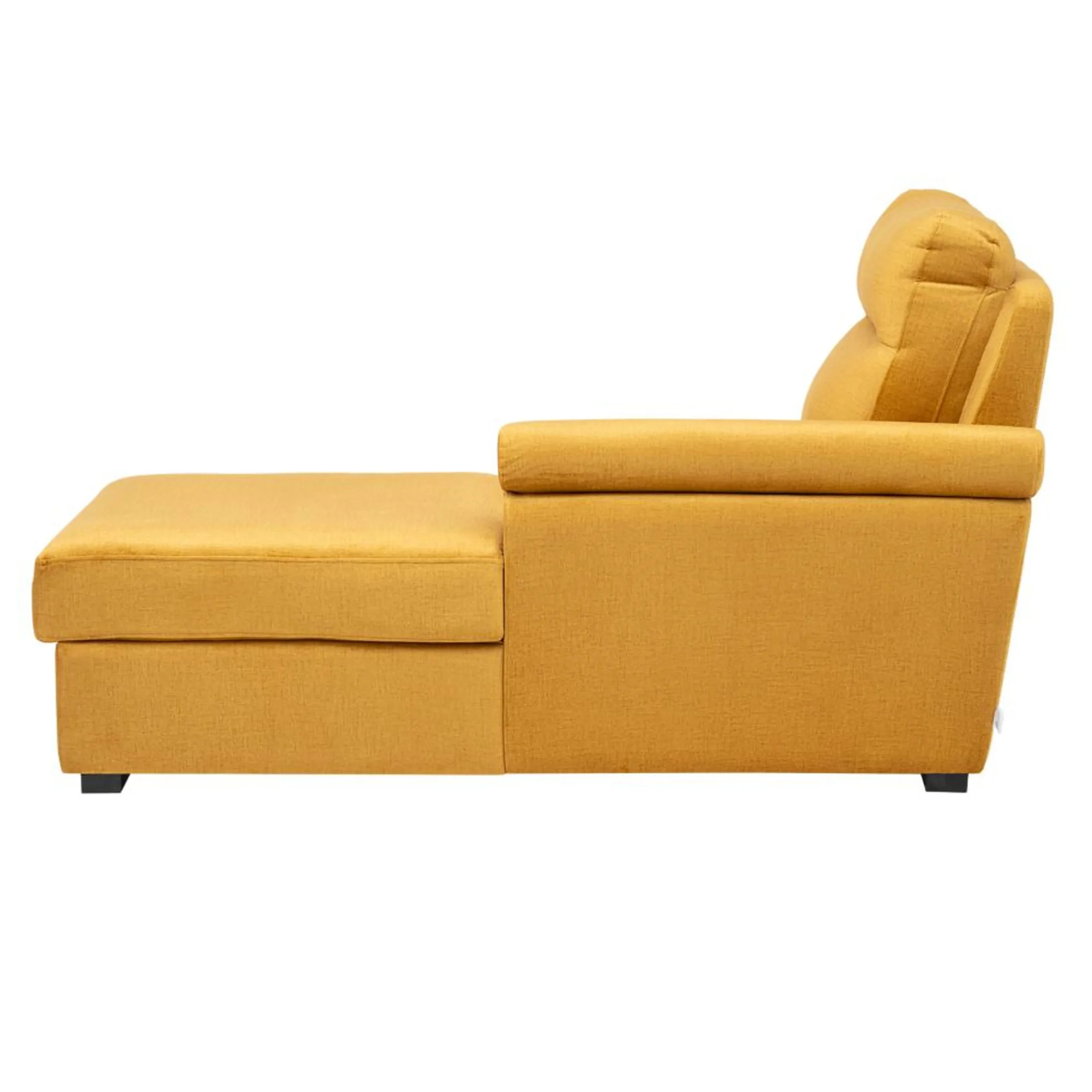 Ojas LHS Sofa Set Yellow premium fabric L shape sofa by Vassio