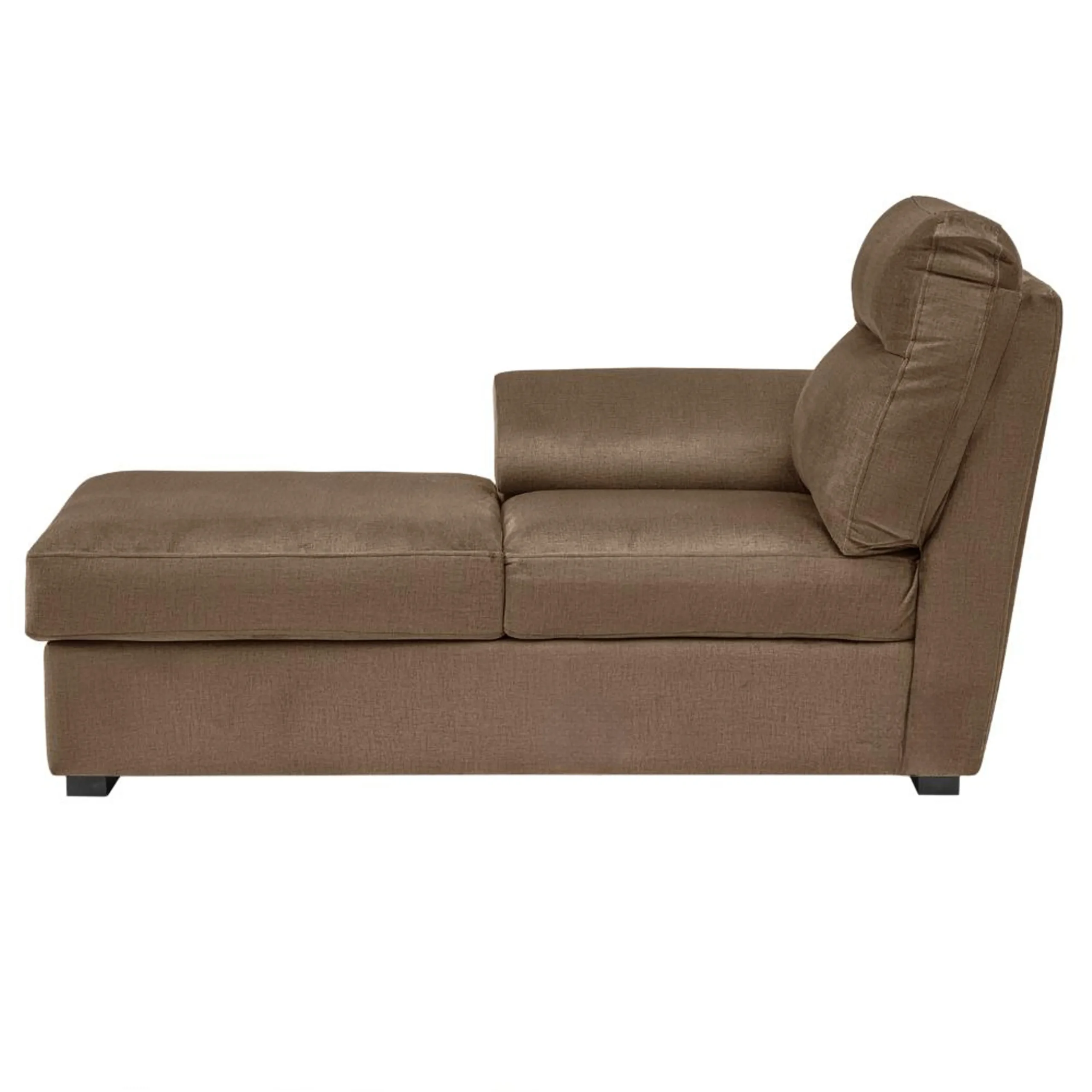 Ojas RHS Sofa Set Camel Brown premium fabric L shape sofa by Vassio