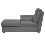 Ojas RHS Sofa Set Grey premium fabric L shape sofa by Vassio