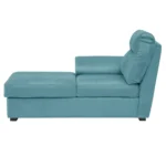 Ojas RHS Sofa Set Light Blue premium fabric L shape sofa by Vassio