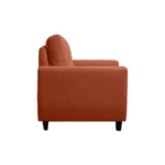 Zyra 1 Seater Sofa in Orange – Premium Velvet Fabric