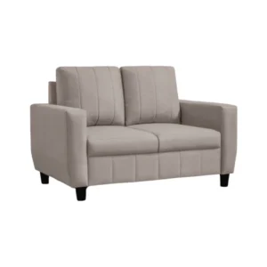 Vassio Zyra 2 Seater Sofa in Beige – Premium Velvet Fabric