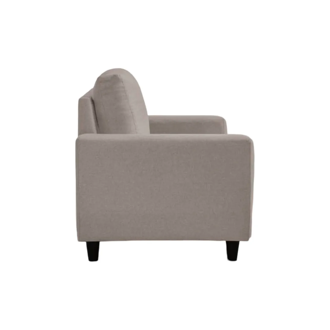 Vassio Zyra 2 Seater Sofa in Beige – Premium Velvet Fabric