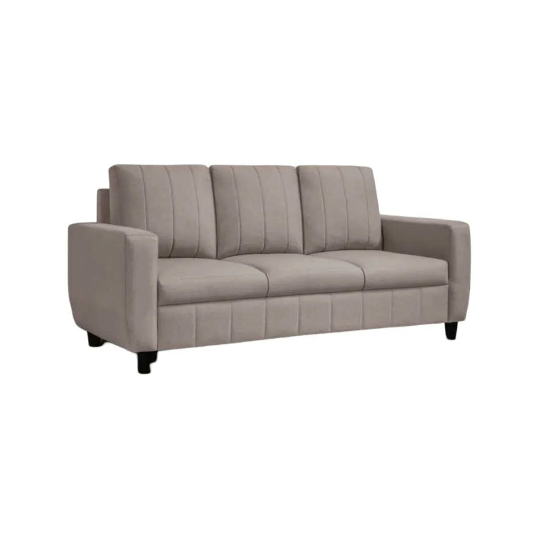 Vassio Zyra 3 Seater Sofa in Beige – Premium Velvet FabricVassio Zyra 3 Seater Sofa in Beige – Premium Velvet Fabric