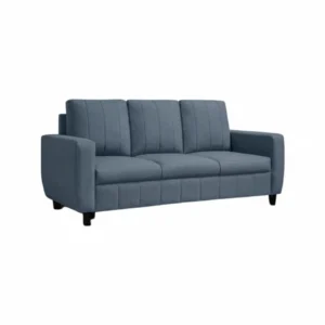 Vassio Zyra 3 Seater Sofa in Blue – Premium Velvet Fabric