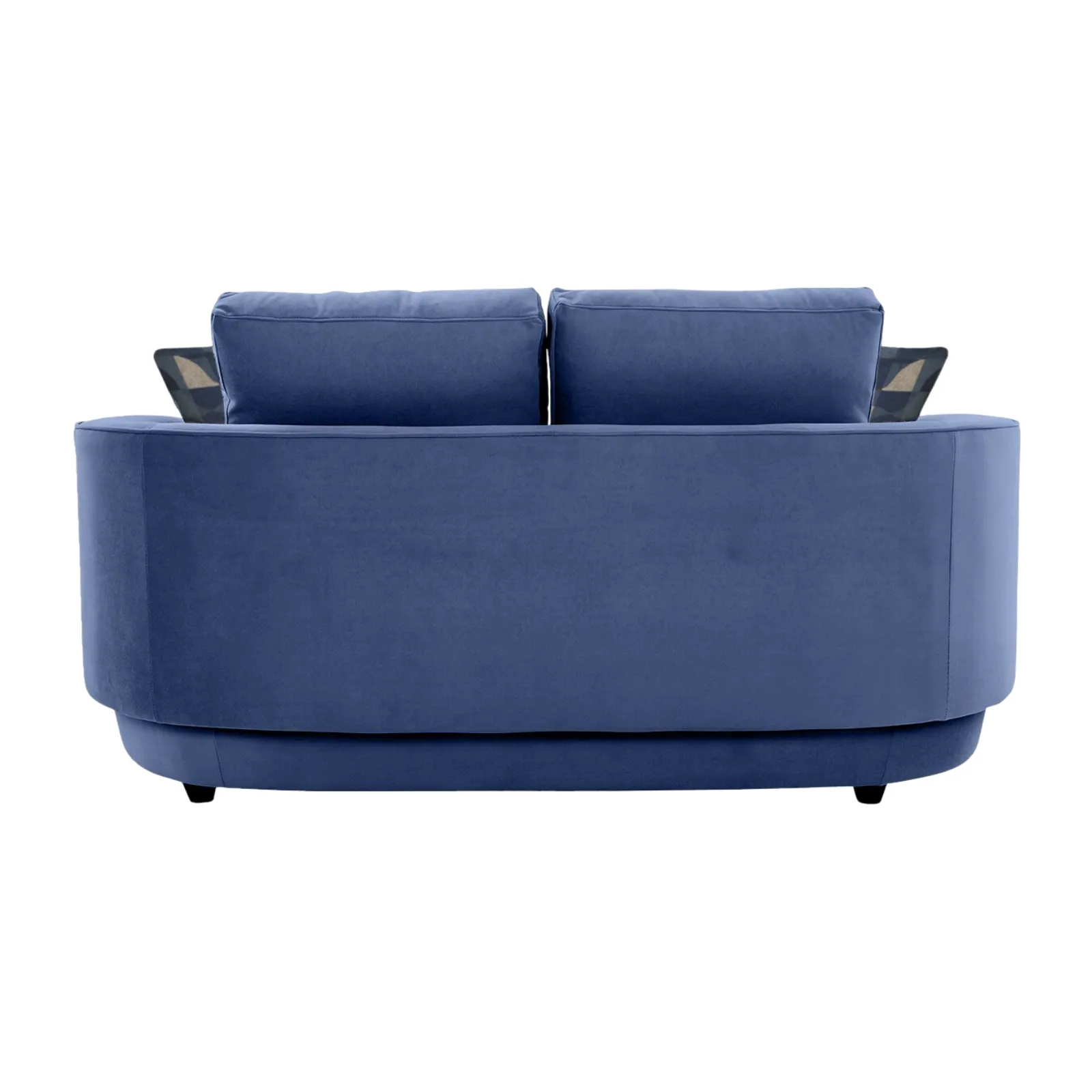 Amara Sofa 2 Seater Blue premium velvet fabric sofa by Vassio