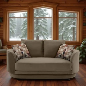 Amara Sofa 2 Seater Blue premium velvet fabric sofa by Vassio