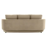 Amara Sofa 3 Seater Beige premium velvet fabric sofa by Vassio