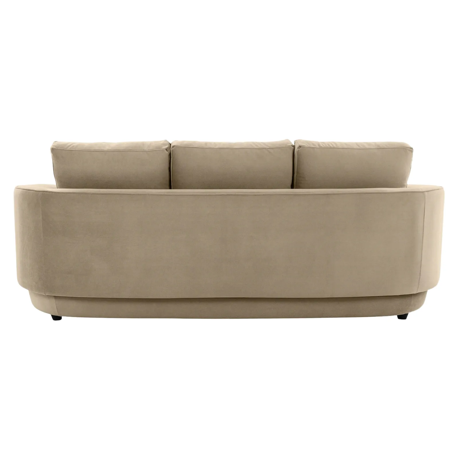 Amara Sofa 3 Seater Beige premium velvet fabric sofa by Vassio