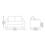 Nesto 2 Seater Sofa Dimensions