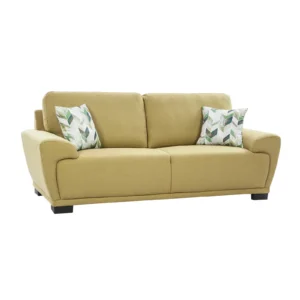 Reyone Fabric 3 Seater Sofa Lime Yellow premium modern design
