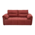 Buy Nova 2 Seater Sofa Maroon fabric sofa with solid wood frame, nylon legs, and premium cushioning by Vassio