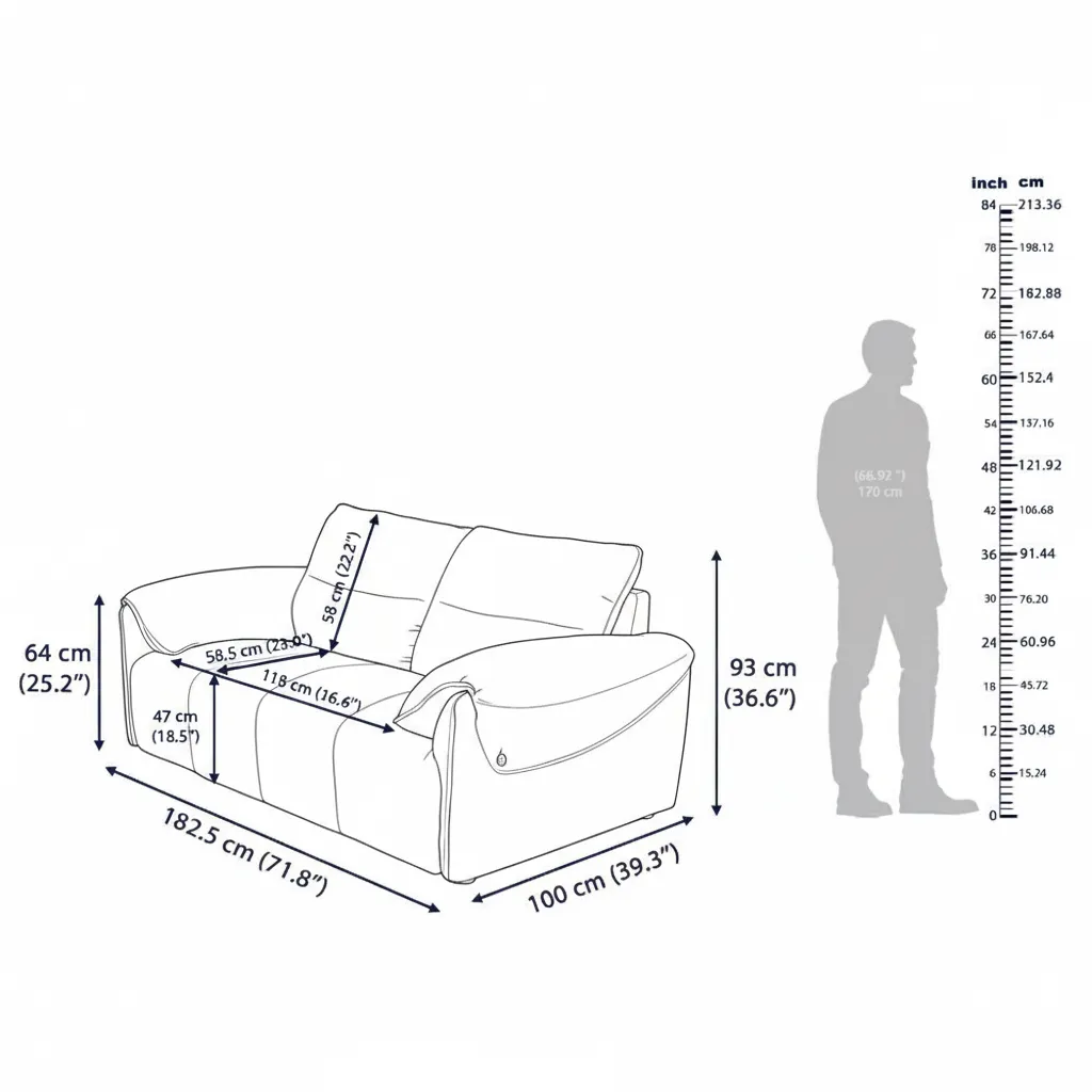 Nova 2 Seater Dimensions
